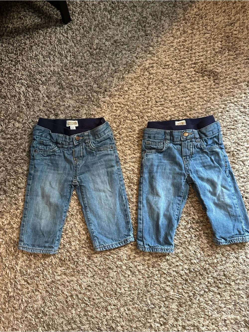 OshKosh B'gosh Light Blue Toddler Pull-On Jeans - Set of 2